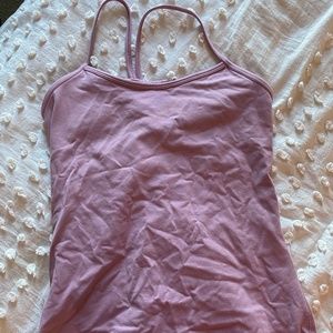 Pink lululemon tank top